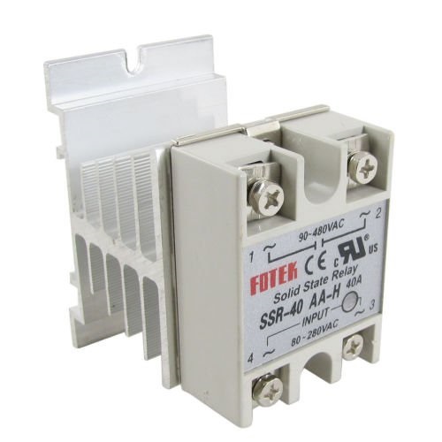 Silent Solid state contactor with heat sink.